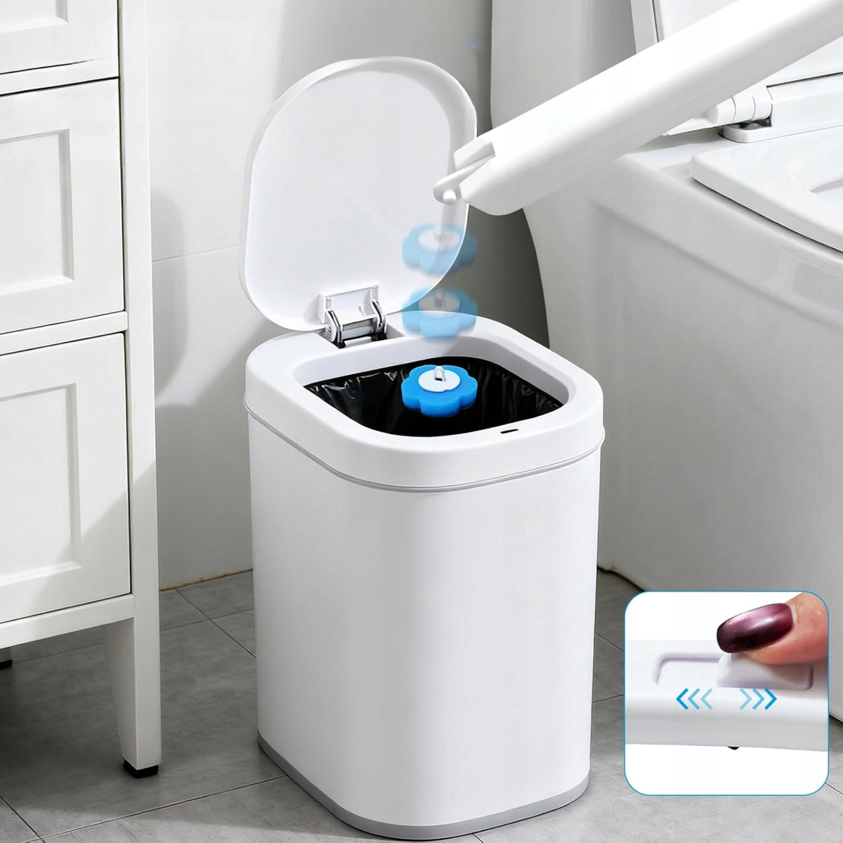 Antibacterial Toilet Brush With Replaceable Tips + 24 Sponges for free