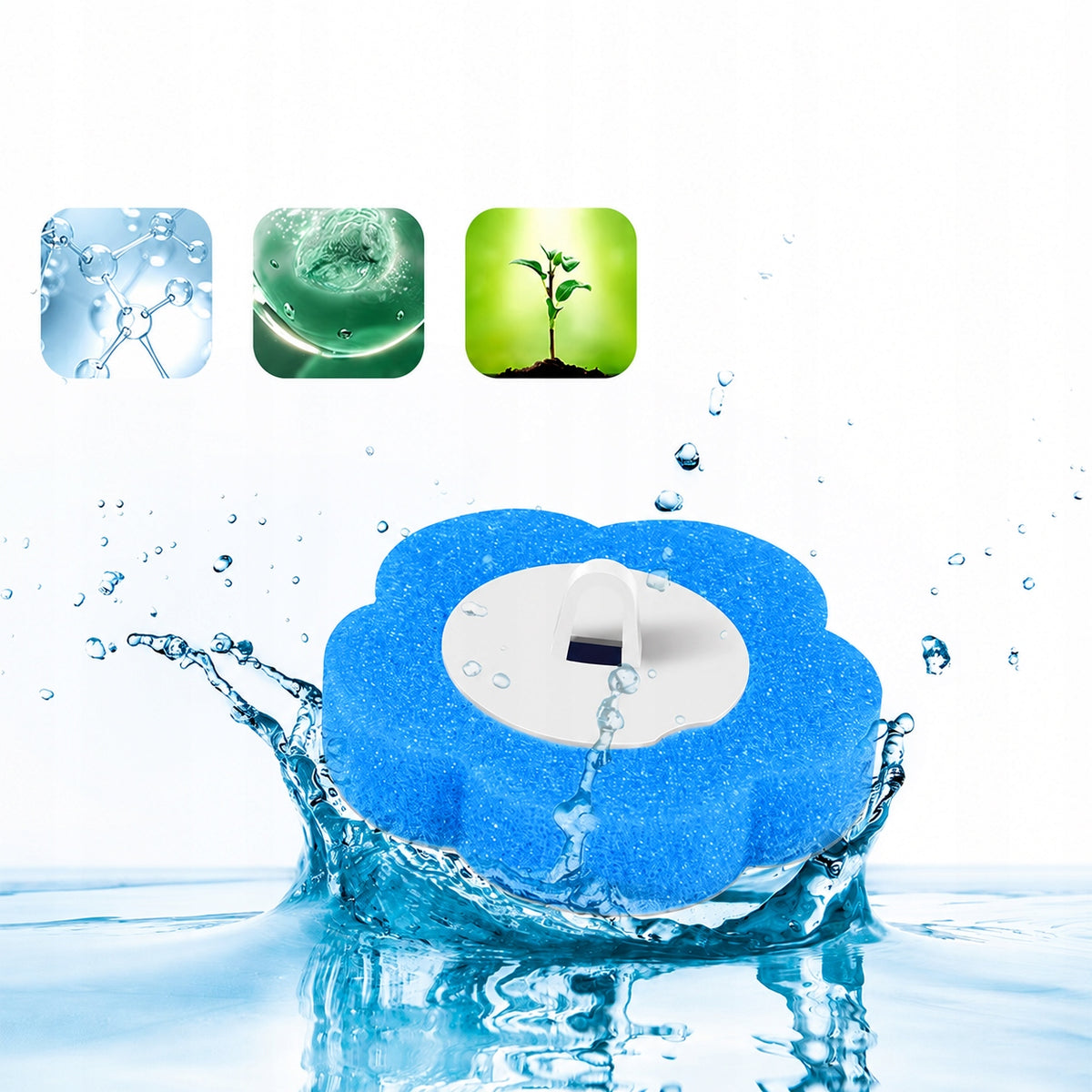 Antibacterial Toilet Brush With Replaceable Tips + 24 Sponges for free